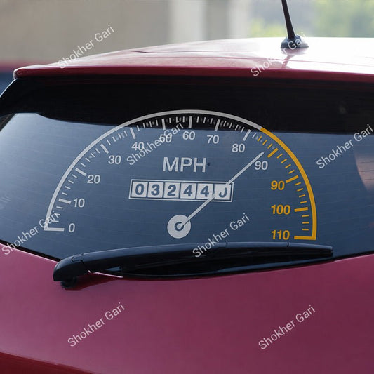 Car Back Glass Meter Sticker