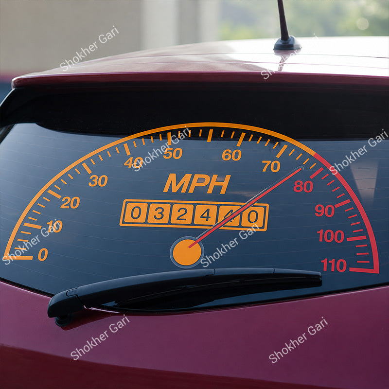 Car Back Glass Meter Sticker