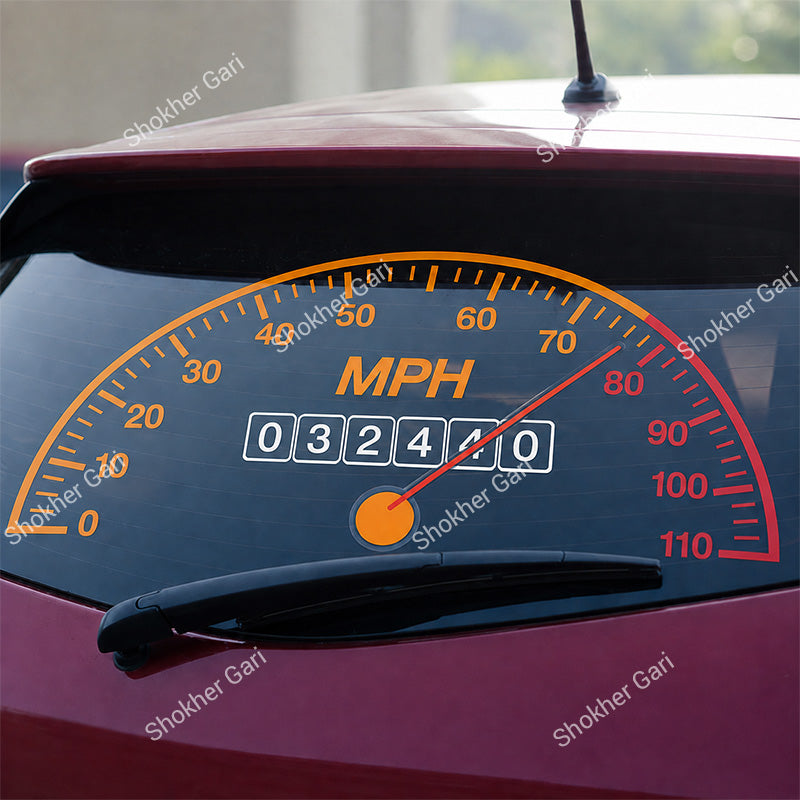 Car Back Glass Meter Sticker