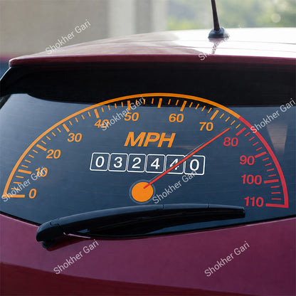 Car Back Glass Meter Sticker