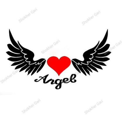 Car Angel Heart And Wing Car Stickers