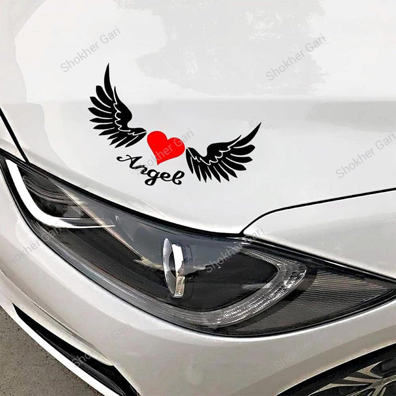 Car Angel Heart And Wing Car Stickers