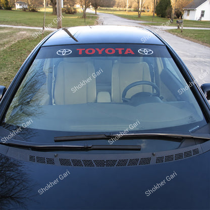 Car Front Glass Toyota Logo Stickers