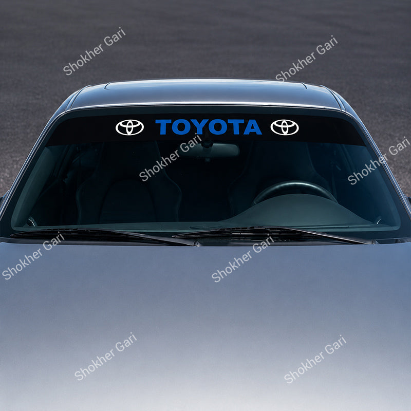Car Front Glass Toyota Logo Stickers