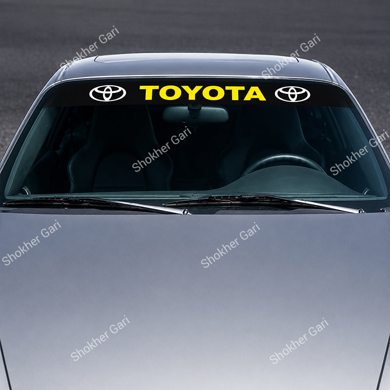 Car Front Glass Toyota Logo Stickers