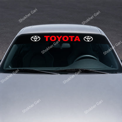 Car Front Glass Toyota Logo Stickers