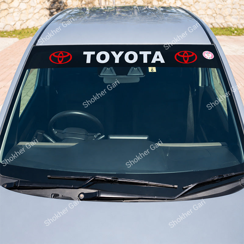 Car Front Glass Toyota Logo Stickers