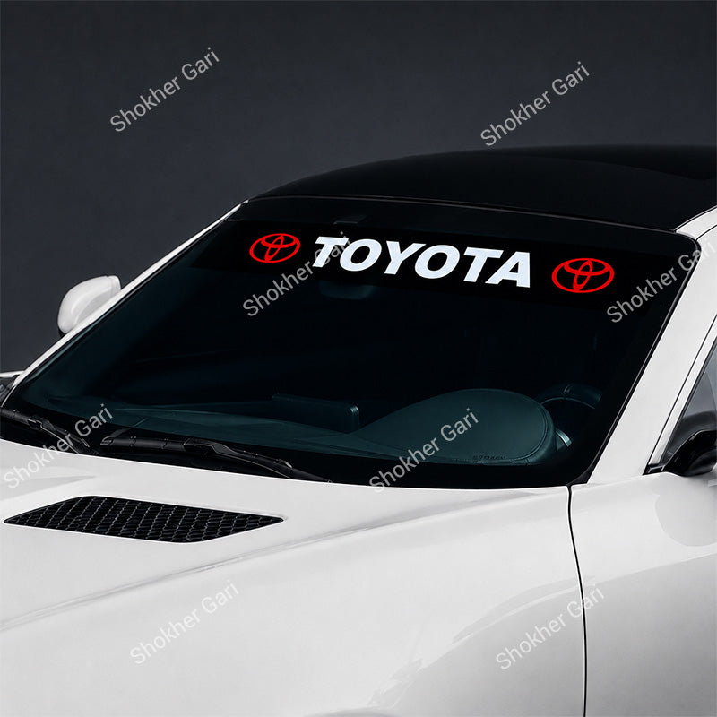 Car Front Glass Toyota Logo Stickers