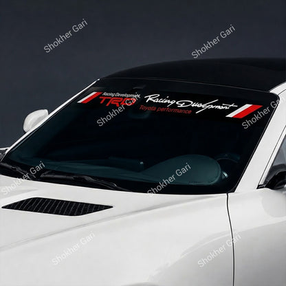 Car Front Glass Text Logo Stickers