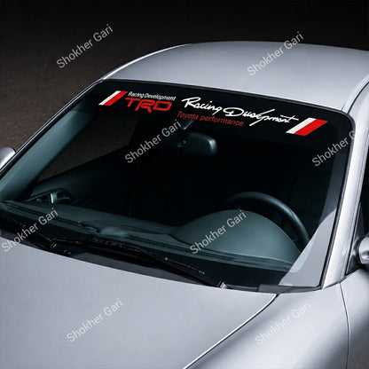 Car Front Glass Text Logo Stickers