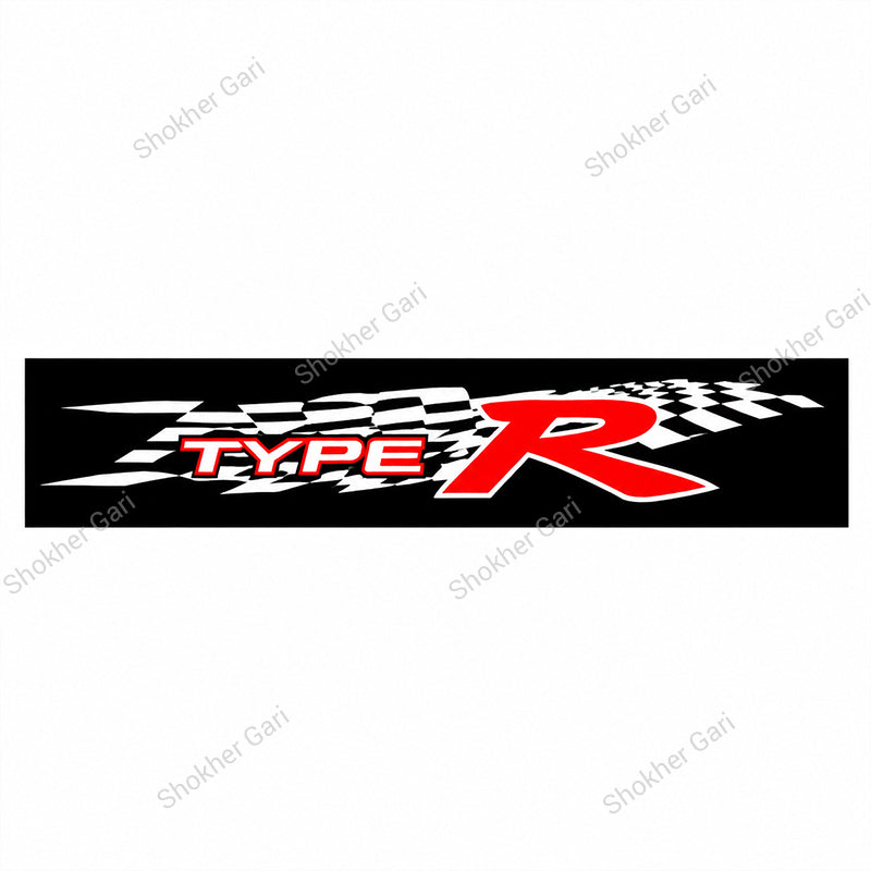 Car Front Glass Text Logo Stickers