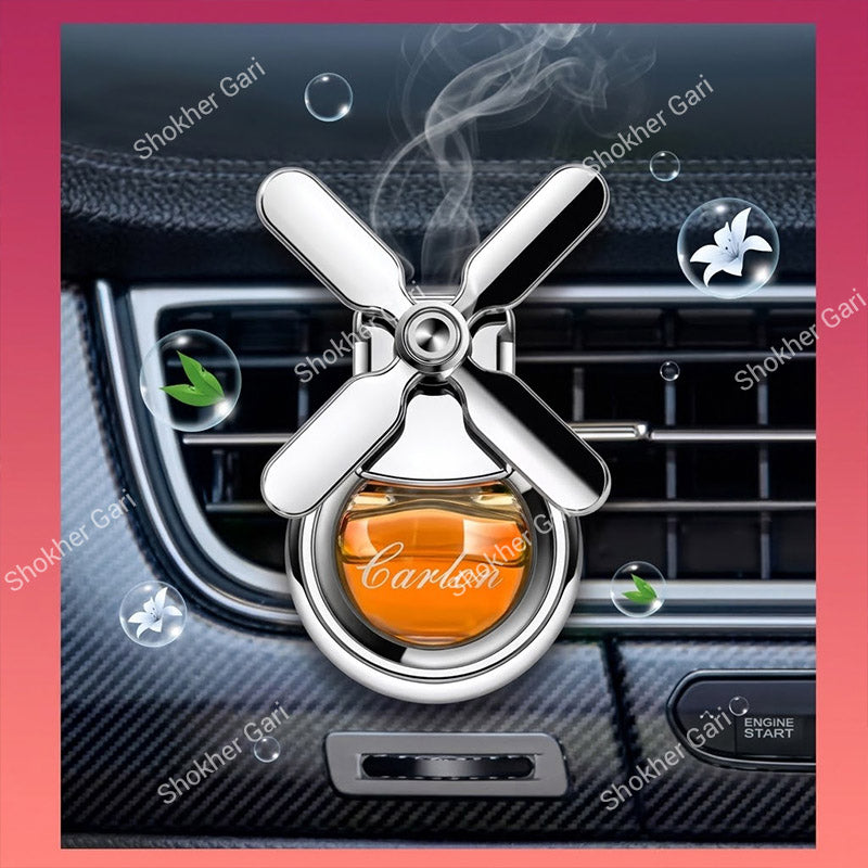Car Ac Air Freshener Diffuser For Air Vents With Fan Odor
