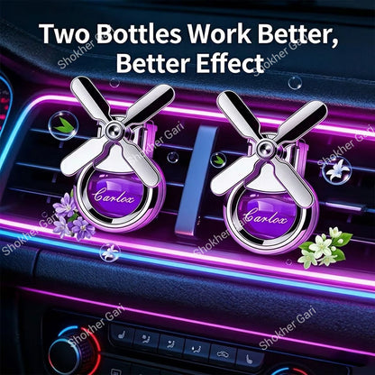 Car Ac Air Freshener Diffuser For Air Vents With Fan Odor