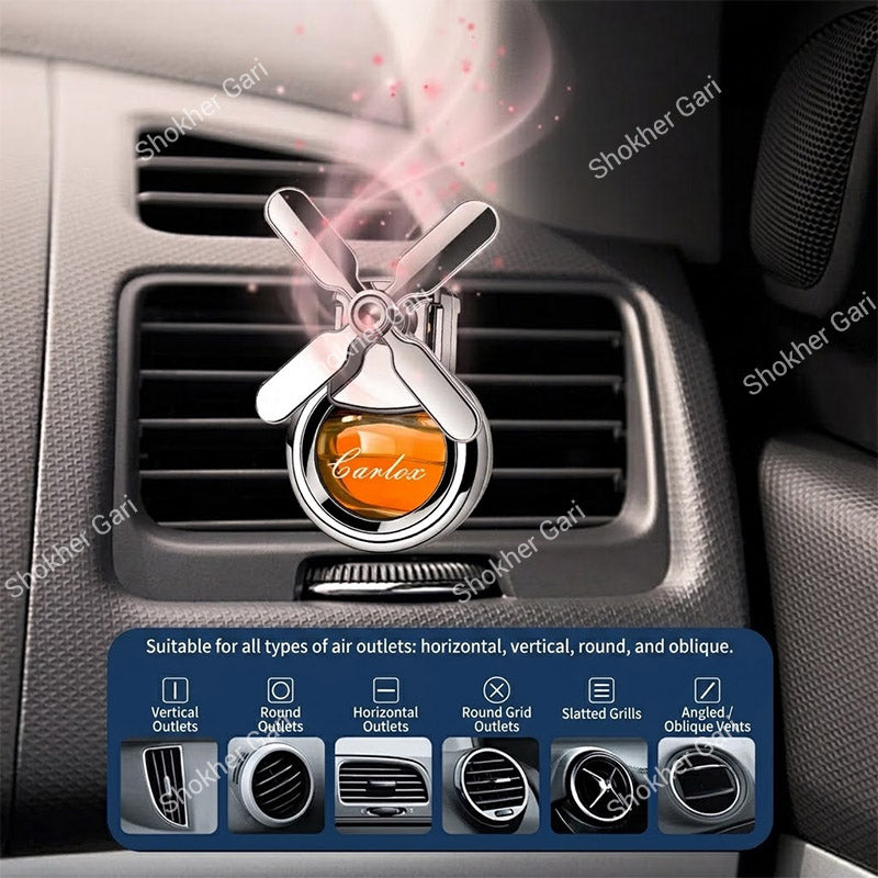 Car Ac Air Freshener Diffuser For Air Vents With Fan Odor