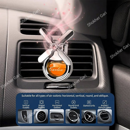 Car Ac Air Freshener Diffuser For Air Vents With Fan Odor