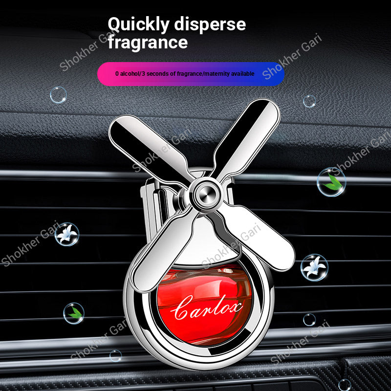Car Ac Air Freshener Diffuser For Air Vents With Fan Odor