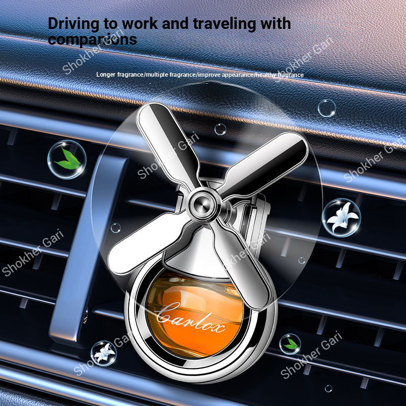 Car Ac Air Freshener Diffuser For Air Vents With Fan Odor