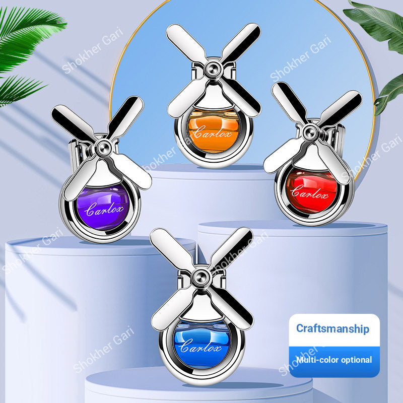 Car Ac Air Freshener Diffuser For Air Vents With Fan Odor