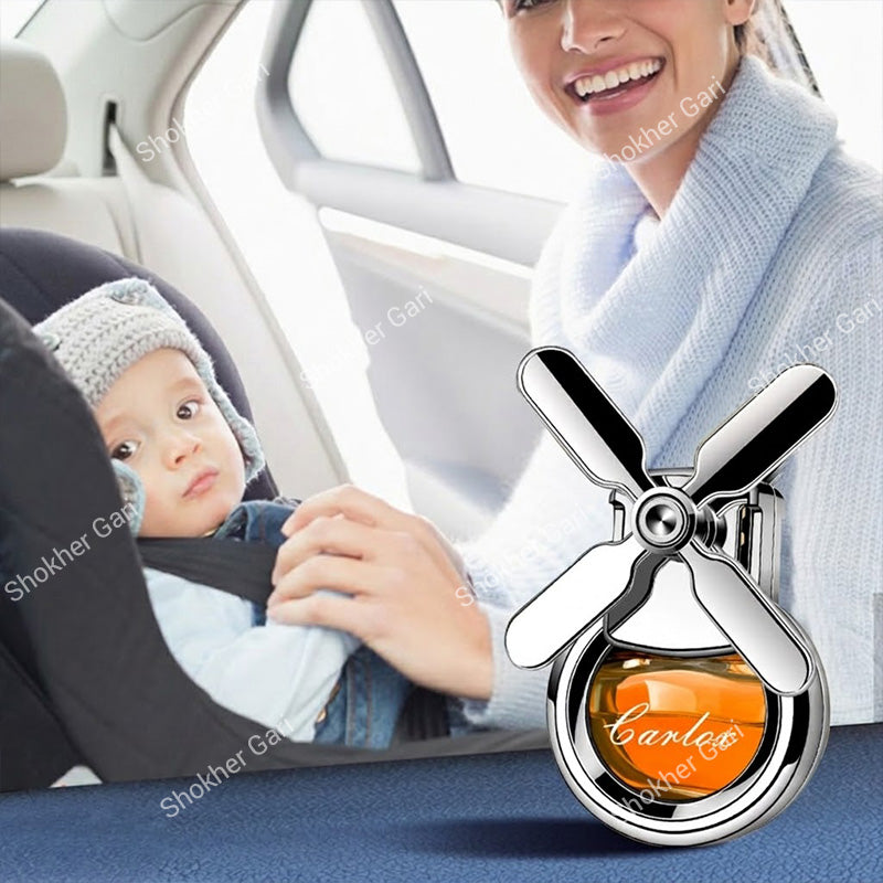 Car Ac Air Freshener Diffuser For Air Vents With Fan Odor