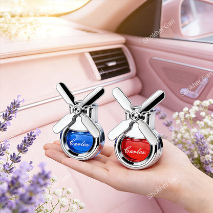 Car Ac Air Freshener Diffuser For Air Vents With Fan Odor