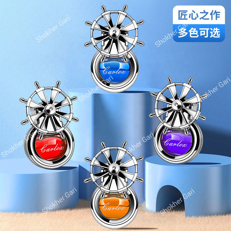 Car Ac Air Freshener  Diffuser For Air Vents With Fan Design 2