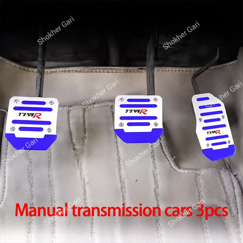 Car Pedal Non-slip  Strip Thickened Alloy Wear-resistant Throttle Brake Clutch Pedal Cover,