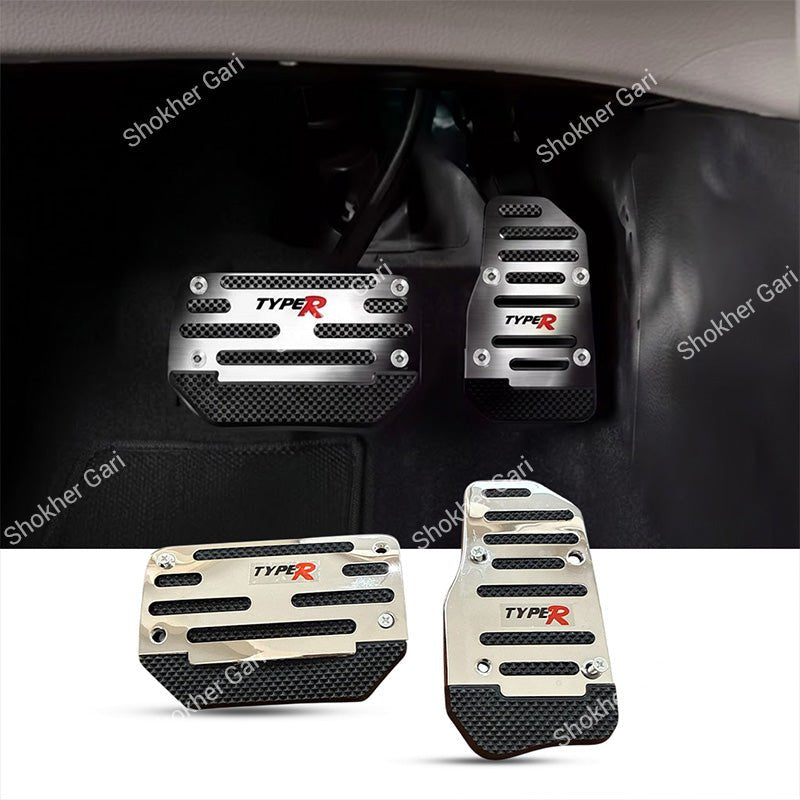 Car Pedal Non-slip  Strip Thickened Alloy Wear-resistant Throttle Brake Clutch Pedal Cover,
