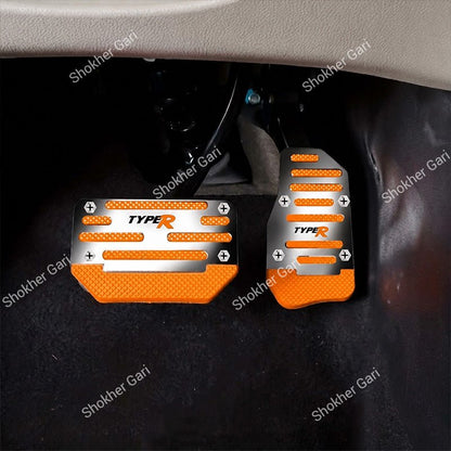 Car Pedal Non-slip  Strip Thickened Alloy Wear-resistant Throttle Brake Clutch Pedal Cover,