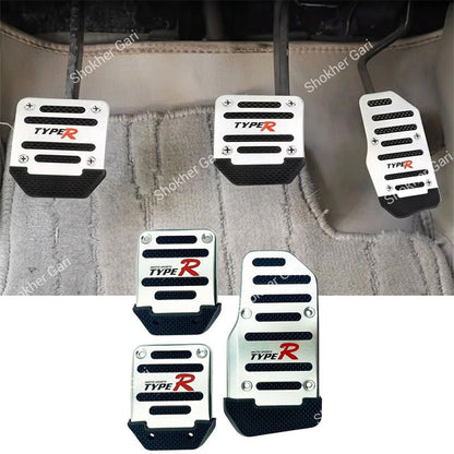Car Pedal Non-slip  Strip Thickened Alloy Wear-resistant Throttle Brake Clutch Pedal Cover,