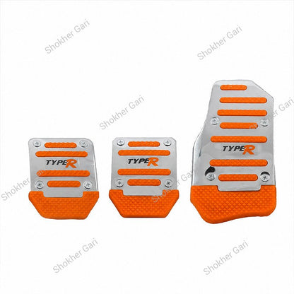 Car Pedal Non-slip  Strip Thickened Alloy Wear-resistant Throttle Brake Clutch Pedal Cover,