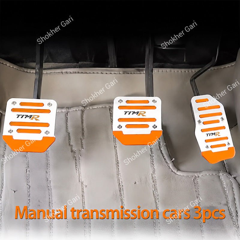 Car Pedal Non-slip  Strip Thickened Alloy Wear-resistant Throttle Brake Clutch Pedal Cover,