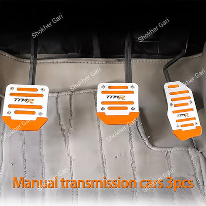 Car Pedal Non-slip  Strip Thickened Alloy Wear-resistant Throttle Brake Clutch Pedal Cover,