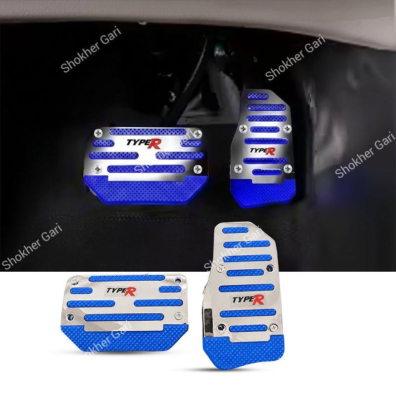 Car Pedal Non-slip  Strip Thickened Alloy Wear-resistant Throttle Brake Clutch Pedal Cover,