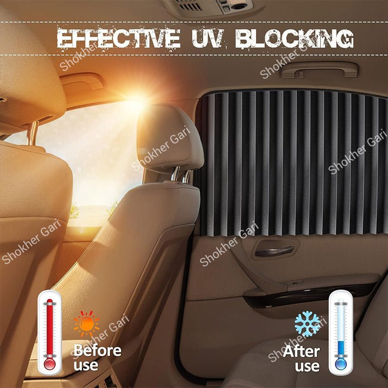 Car Magnetic Side Window Sunshade Curtains Set of 4