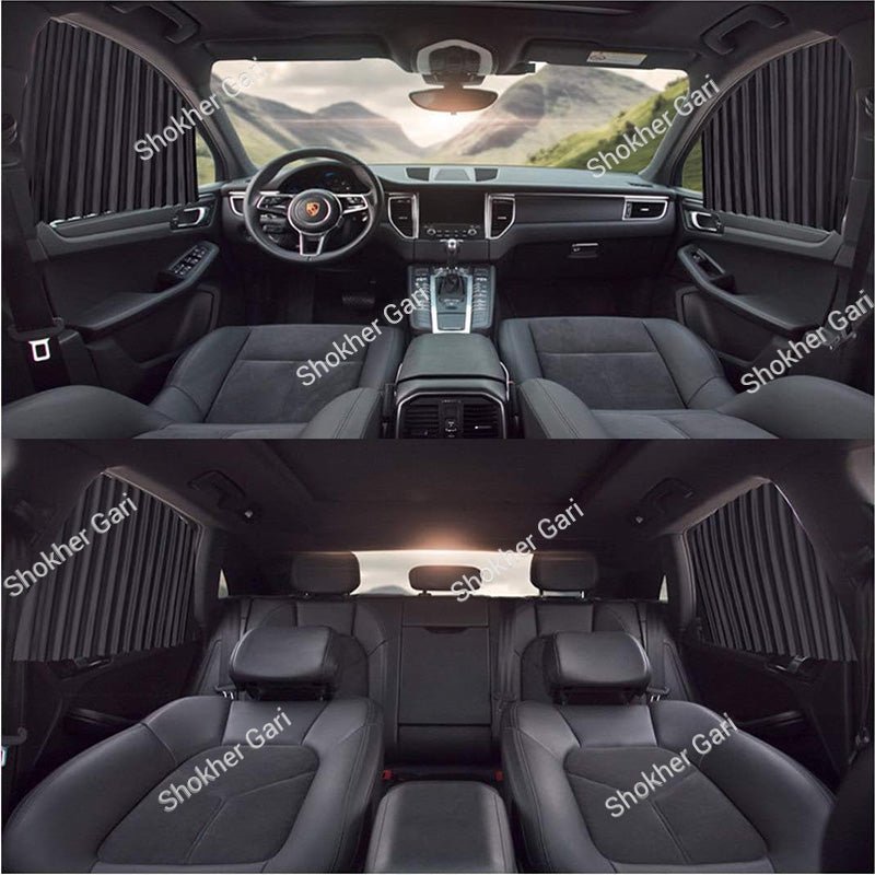 Car Magnetic Side Window Sunshade Curtains Set of 4