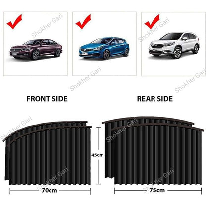 Car Magnetic Side Window Sunshade Curtains Set of 4