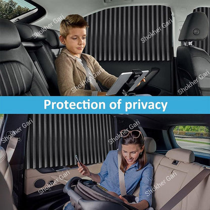 Car Magnetic Side Window Sunshade Curtains Set of 4