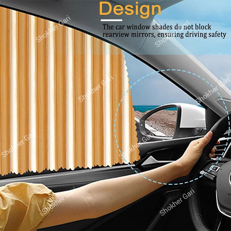 Car Magnetic Side Window Sunshade Curtains Set of 4