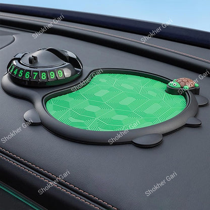 Car Anti Slip Mat Phone Holder Green Edition