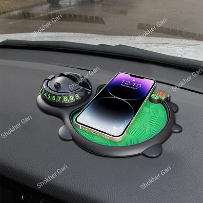 Car Anti Slip Mat Phone Holder Green Edition