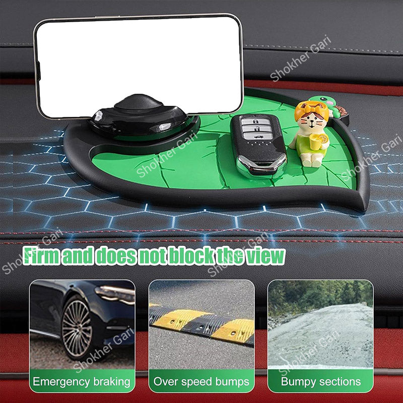 Car Anti Slip Mat Phone Holder Green Edition