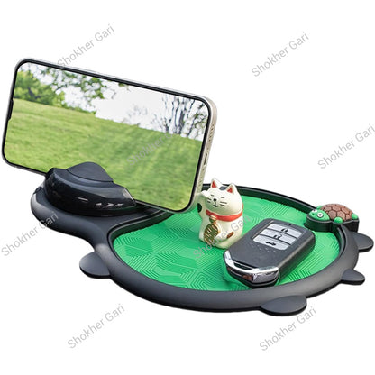 Car Anti Slip Mat Phone Holder Green Edition