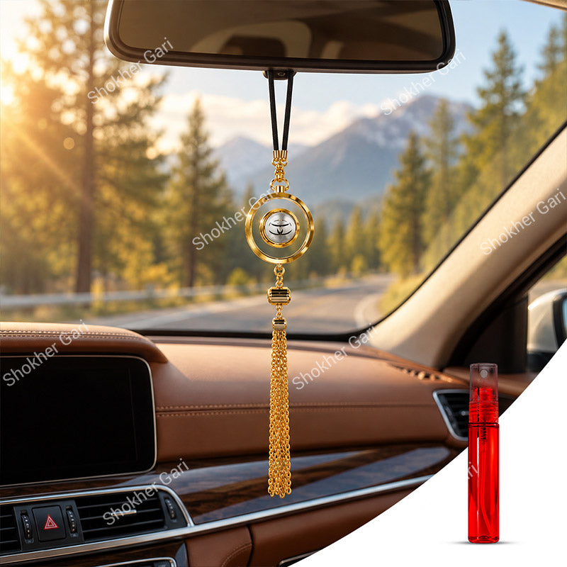 Toyota Logo Car Hanging Perfume with Metal Tassel