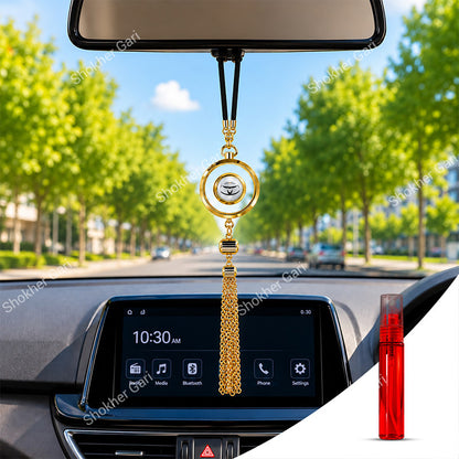 Toyota Logo Car Hanging Perfume with Metal Tassel