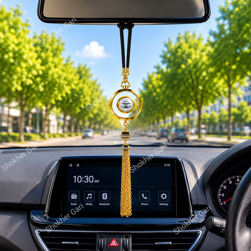 Toyota Logo Car Hanging Perfume with Metal Tassel