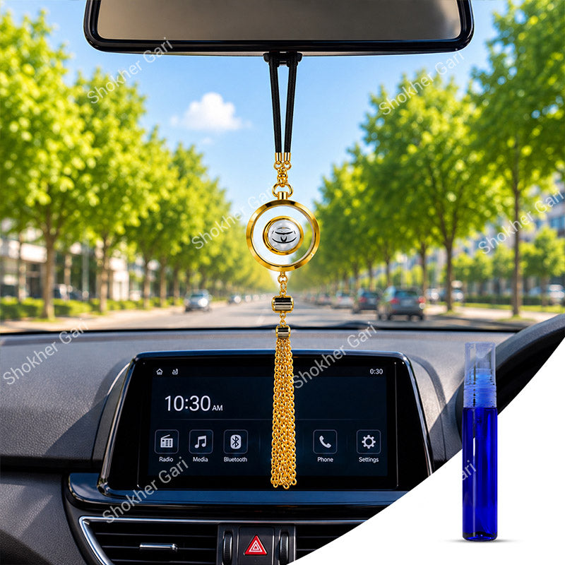 Toyota Logo Car Hanging Perfume with Metal Tassel