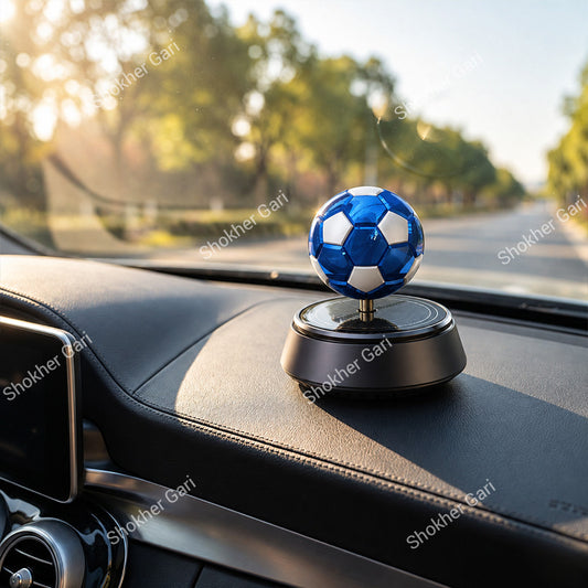 Car Solar Perfume Dashboard Showpiece  Football Design