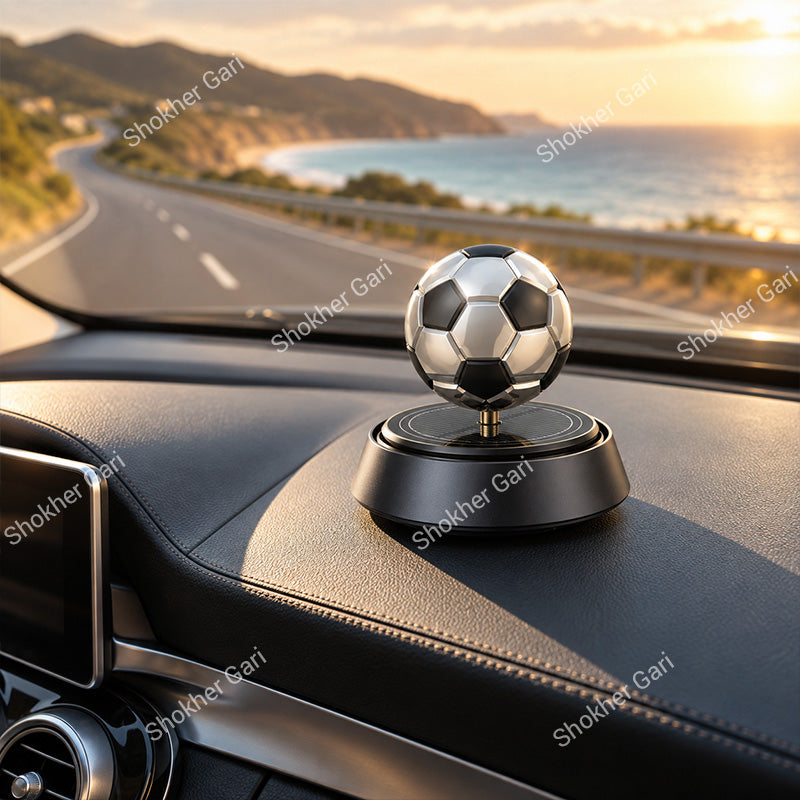 Car Solar Perfume Dashboard Showpiece  Football Design