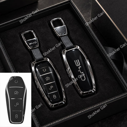 M/Y BYD Car Metal Remote Cover with keyring