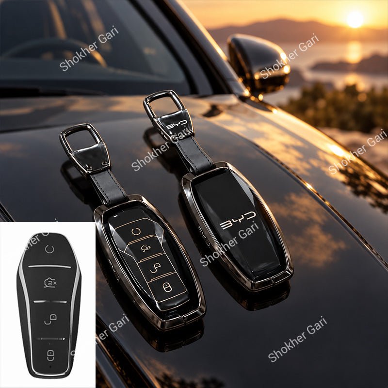 M/Y BYD Car Metal Remote Cover with keyring